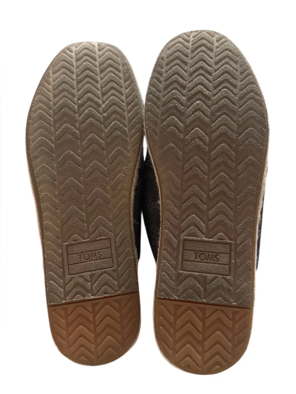 EUC TOMS size 6W Nova Slip-On Espadrille comfy denim mule multiple seasons